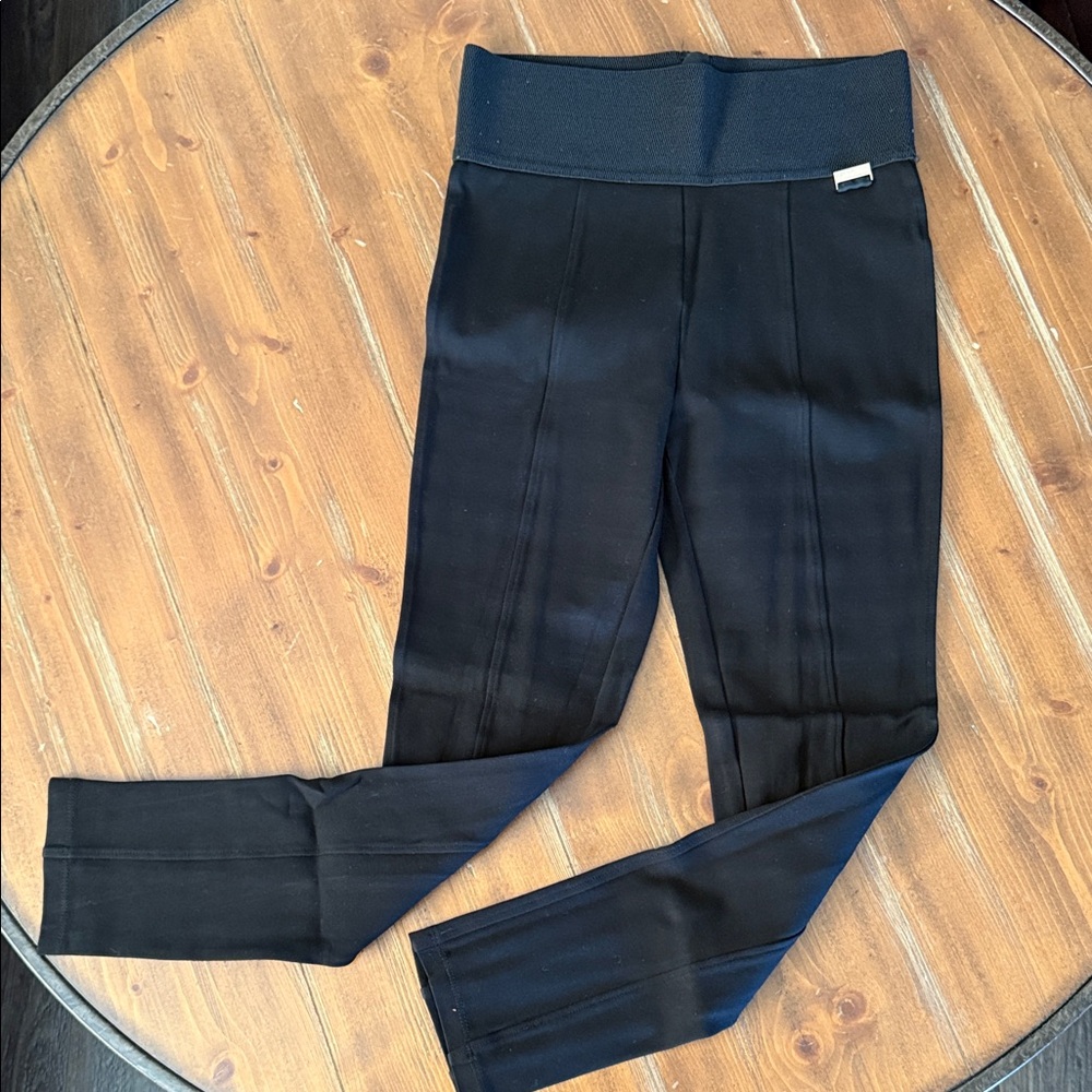 Calvin Klein Black Ponte Stretch Leggings